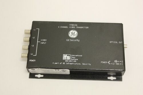 GE IFS VT6010A FIBER 4 CHANNEL VIDEO TRANSMITTER