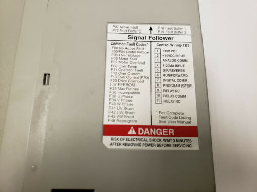 Allen Bradley 160S-AA08NSF1P1 Ser C Speed Controller 2HP