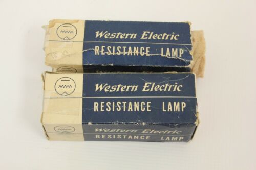 Set of 2 Matching Western Electric 13D Vacuum Tubes and boxes