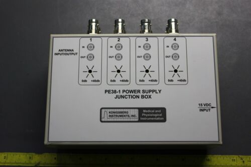 KONIGSBERG INSTRUMENTS POWER SUPPLY JUNCTION BOX PE38-1 (S17-1-270D