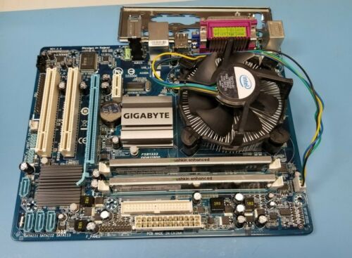 Gigabyte GA-G31M-ES2L DDR2 Socket 775 Motherboard+ Core2 E6500 +2GB