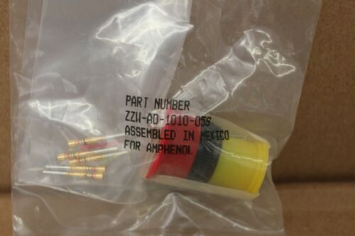New Amphenol Military Spec Mil Spec Connector & Contacts ZZW-A0-1010-05S
