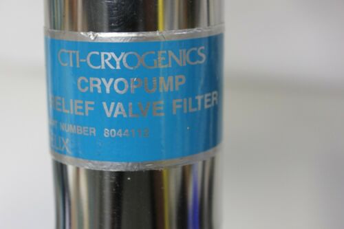 CTI Cryogenics Cryopump Cryo Pump Relief Valve Filter 8044112