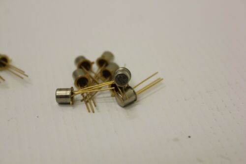 Lot of 10 Texas Instruments TI 2N4104 Transistors Gold