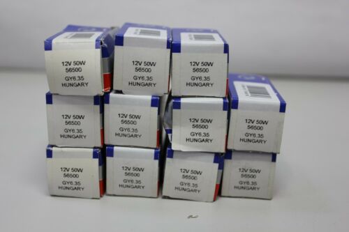 11 Tungsram Quartz Halogen 12v 500w Projector Lamp Bulb 56500