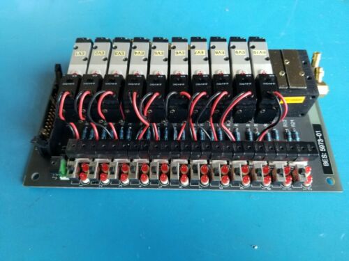 New Bay Pneumatic PCB Manifold With 10 Humphrey HA040-4E1 Air Valves BES 5973-01