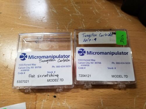 7 New Micromanipulator Tungsten Carbide Probe Tips 7D