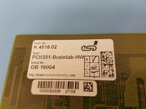 Esd Brainlab Pci/Can Pci/331-brainlab-hw Medical Interface Card