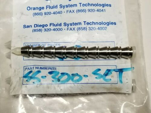 10 New Swagelok Stainless Steel 3/16" Tube Ferrule Sets SS-300-SET (1 Sleeve)