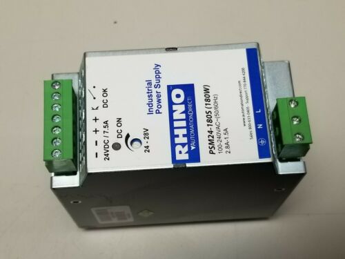 Automation Direct Rhino Industrial Power Supply PSM24-180S