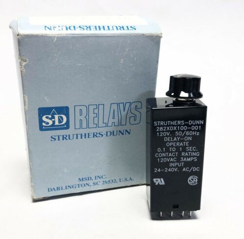Struthers Dunn Time Delay Relay 282XDX100 001 NEW .1-1 Sec