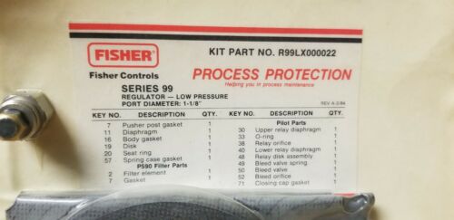 Fisher Controls Series 99 Pressure Reducing Regulator Repair Kit R99LX000022