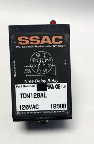 SSAC Digi Set Time Delay Relay TDM120AL 120 VAC