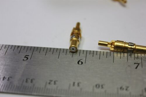 Lot of 28 Itt Gold D-sub Coax Pin/contact Connector Dm53740-31