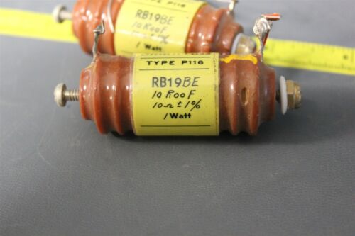 3pcs VINTAGE SHALLCROSS WIRE WOUND RESISTORS P116 RB19BE (S15-1-25B)