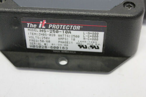 Innovative Technology IT Protector HS-250-10A Multi Stage Surge Suppressor