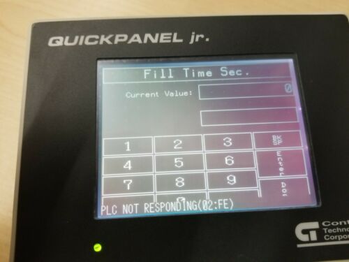 Control Technology Operator Interface Panel Touch Screen QuickPanel Jr. 4170