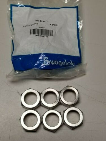 Lot of 11 New Swagelok Stainless Steel 3/4" Nut Tube Fittings SS-1212-1