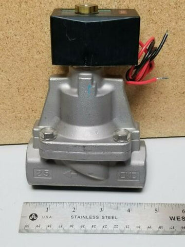 New CKD Stainless Steel Pilot Operated 2 Port Solenoid Valve AP11-25