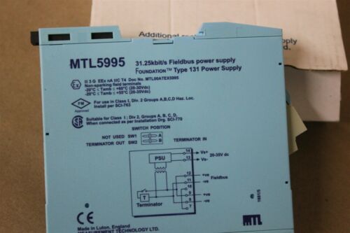 NEW MEASUREMENT TECH FIELDBUS POWER SUPPLY MTL5995