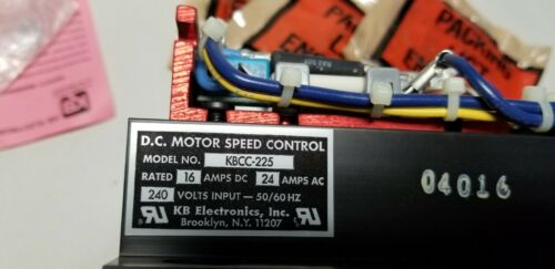 New KB DC Motor Speed Control KBCC-225 With Resistors & Pot