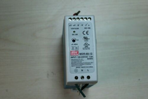 MW Mean Well MDR-60-12 Power Supply used