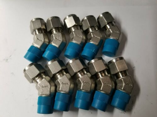 10 New Swagelok Stainless Steel 45° Male Elbow Tube Fitting 3/8x1/4 SS-600-5-4
