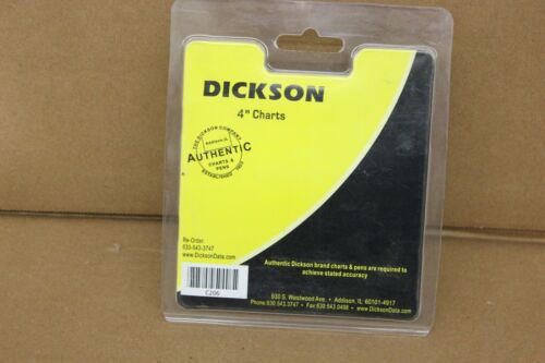 New 60 Pack of 4" Dickson Chart Recorder Chart Papers C206