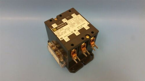 SQUARE D 600V 120A CONTACTOR WITH D10 AUXILIARY CONTACT 8910 DPA93 SERIES A