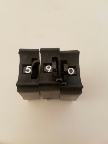 3 Cherry Electric Thumbwheel Counter Switches L20-02M 0-9