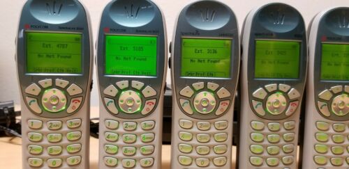 7 Spectralink Wireless Phones W/Batteries & Charging Stations LTB100 602X 6020