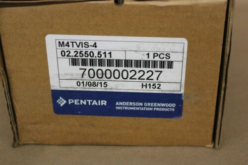 NEW PENTAIR ANDERSON GREENWOOD 316 SS 3 VALVE MANIFOLD M4TVIS-4