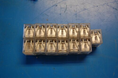 (11) OMRON RELAYS LY2 220V + (2) LY2 24V 8 PIN 10A AC
