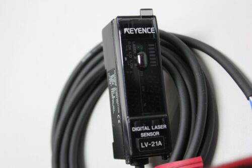 Keyence Digital Laser Sensor Head, Amplifier & Reflector LV-H62 LV-21A & R-6