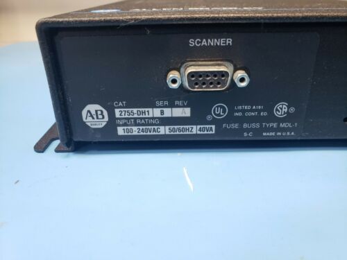 Allen Bradley Bar Code Decoder Module Workstation 2755-DH1 with 2755-W1 Wand
