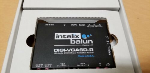 Intelix DIGI-VGASD-R VGA, Stereo Audio & IR/RS232 Over Twisted Pair Receiver