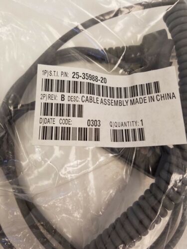 SYMBOL cable assembly 25-35988-20, barcode cable
