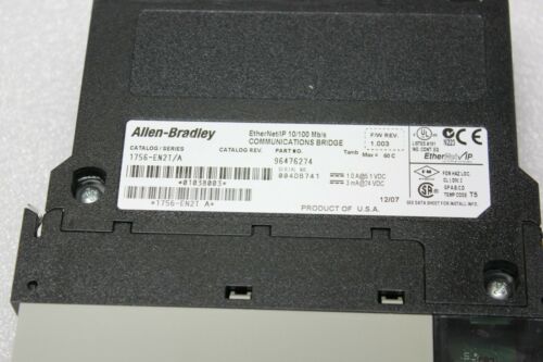 Allen Bradley Controllogix Ethernet/IP PLC Module 1756-EN2T SER. A