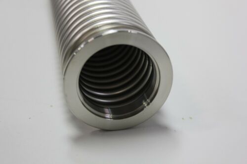 39" Long Stainless Steel Bellows Flexible Tube Hose Vacuum Fitting