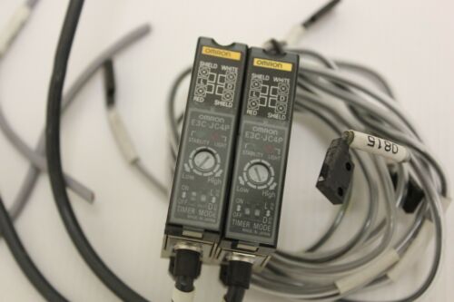Lot of 2 OMRON E3C-JC4P Photoelectric sensors