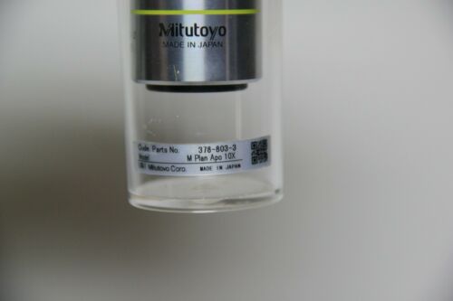 Mitutoyo M Plan Apo Microscope Objective 10X / 0.28 ∞/0 f=200 378-803-2