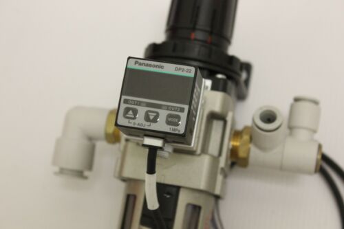panasonic DP2-22 Pressure Sensor & SMC AW30-03B FILTER REGULATOR 3 valve (658)