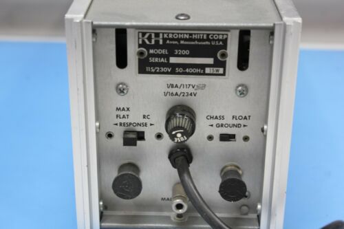 Krohn-Hite 3200 Variable Filter 115/230V