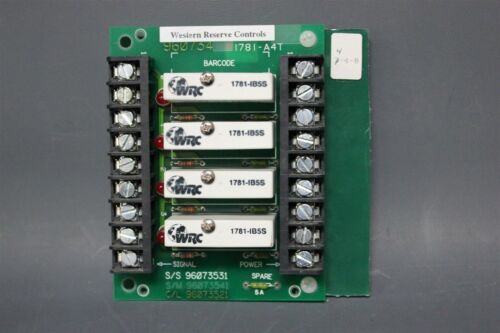 WESTERN RESERVE CONTROLS I/O RACK WITH MODULES 1781-A4T (S17-3-106C)