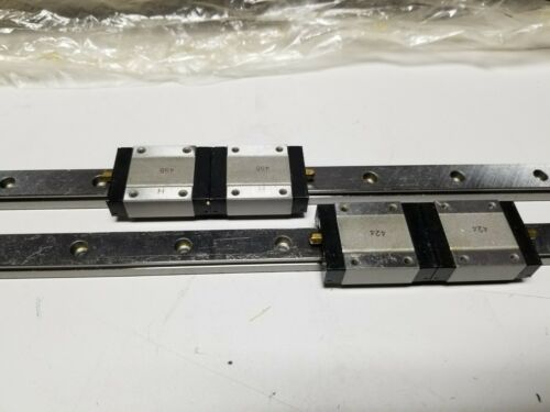 New Pair IKO Linear Guide Way Rails W/4 Bearing Blocks LWL 15 C2 R560 BCSH 550mm