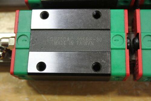 Pair of 965mm Hiwin Linear Rail Guide & 4 Bearing Blocks EGR20C OM499-20