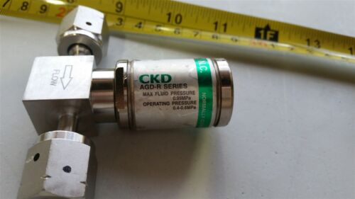 CKD HI PURITY STAINLESS STEEL DIAPHRAGM VALVE WITH ACTUATOR AGD01R-X0004
