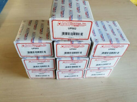 Lot of 10 New AMI/Asahi Pillow Block Bearings UP002