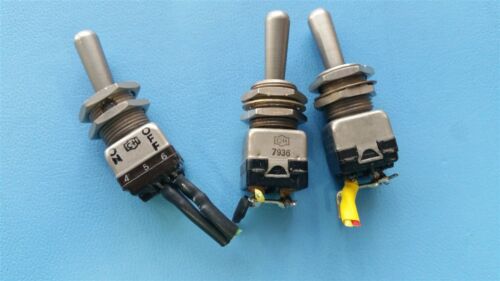 3 CUTLER HAMMER MIL SPEC ON/OFF TOGGLE SWITCHES MS90311-221