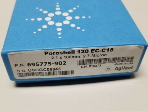 New Agilent Zorbax Poroshell 120 EC-C18 UHPLC/HPLC Column 695775-902 2.1x100mm
